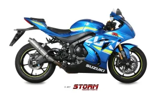 % % % Sport Auspuff GP Storm by MIVV Suzuki GSX-R 1000 Typ: DM11 Bj. 2017-2020 EURO-4 +ABE