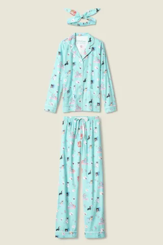 P.J. Salvage - l/s pyjama aqua - Gr. - XL