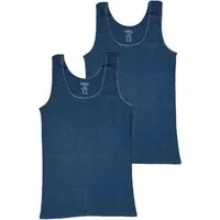 Toker Collection® Unterhemd Damen Achselhemd mit Satinkante 2 Stück (Packung, 2er-Pack) aus reiner Baumwolle