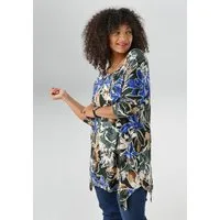 Aniston PLUS Langarmshirt mit farbharmonischen, fantasievollem Druck