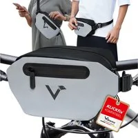 Valkental Lenkertasche Fahrradtasche vorne für Lenker, wasserdicht & reflektierend, 5 L