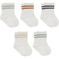 bistyle Basicsocken (5er Pack) ABS für Babys Jungen Mädchen Babysocken (Set, 5-Paar, 5er-Pack) Anti-Rutsch Bio-Baumwolle GOTS ohne drückende Naht 6 Monate - 3 Jahre