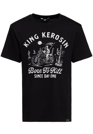 King Kerosin Herren T-Shirt Born To Kill
