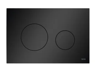 Tece loop WC-Betätigungsplatte Kunststoff für Zweimengentechnik, Schwarz matt, 9240925 9240925