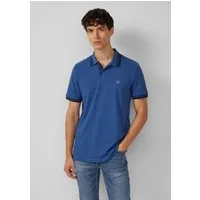 s.Oliver Kurzarmshirt Polo-Shirt Poloshirt aus Baumwollpiqué mit Kontrast-Details