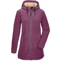 G.I.G.A. DX by killtec Fleecejacke GW 82 WMN FLC PRK Fleeceparka mit Teddyfell, 2-Wege-Reißverschluss, verstellbare Kapuze
