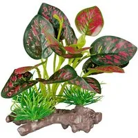 ReptiZoo Terrariendeko ReptiZoo Kunststoffpflanze "Red scindapsus aureus" – Terrariendekora, (1-tlg)