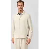 s.Oliver Hemdjacke Indoor-Jacke Lässiges Overshirt aus Stretch-Gewebe
