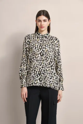Bugatti Damen Hemdbluse mit grafischem Print