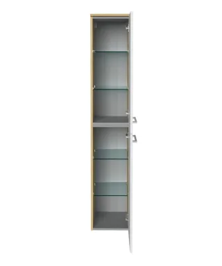 Fackelmann B.style Hochschrank re 300x1620x318 SaEi/weiß 2T, 84462 84462