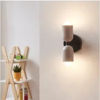 lux.pro Wandleuchte, ohne Leuchtmittel, »Trorlos« 2-flammig Metall 22 x 12 x 12 cm Milchweiß