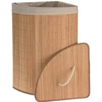Bathroom Solutions Wäschekorb Wäschekorb im skandinavischen Stil, Bambus, 72 l