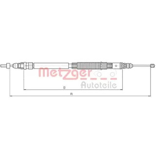 Metzger Handbremsseil hinten rechts Citroen C4