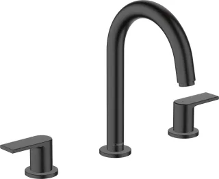 Hansgrohe 3-Loch Waschtischarmatur Vernis Shape mattschwarz, 71563670 71563670