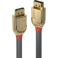 DisplayPort 1.2 Kabel, Gold Line grau, 5m