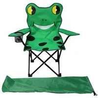 Linder Exclusiv GmbH Kindersessel Campingsessel Kinderstuhl Freizeitsessel Klappstuhl (inkl. Getränkehalter), mit Tragetasche, transportfähig, faltbar