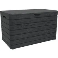 ONDIS24 Kissenbox Dolomiti XXL Auflagenbox anthrazit 970 L, Aufbewahrungsbox Sitztruhe, UV & witterungsbeständig
