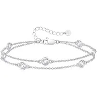 LuxusKollektion Silberarmband Armband Pferdeaugen Damen 925 Silber Zirkonia 925 Silver-04-Apr