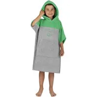 normani Badeponcho Kinder Badeponcho 6-9 Jahre Puwai, Bio-Baumwolle, Kapuze, Schlupf, Badeponcho aus 100 % Bio-Baumwolle