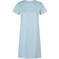 By Louise Nachthemd Damen Schlafshirt mit kurzem Arm Herz (1-tlg) Baumwolle