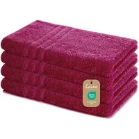 Lavea Handtuch Lavea® 4er Set Handtücher 50x100 cm, Elena Frottiererie, 100% Baumwolle (4er Set), 500 g/m² Frottier, weich & saugstark, pflegeleicht