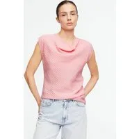 comma Blusentop Bluse Strukturiertes Top mit Raffung