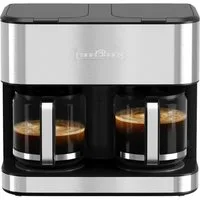 ProfiCook Filterkaffeemaschine PC-KAD 1308, Doppel Kaffeemaschine, 32 Tassen, 2 Brühsysteme