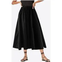 Imily Bela Midirock Damen Elastischer Hochtaillierter Boho-Rock (Packung, 1-tlg., 1per-Pack) mit Taschen
