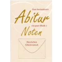 BSB Grußkarten Abitur - Geldkarte - Glückwunschkarte im Format 11,5 x 17 cm mit