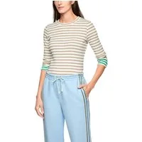 Marc Cain Longsleeve City Vibing Premium Damenmode geringelt, schmal geschnitten