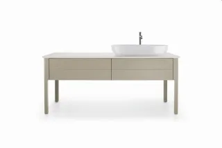 Duravit Luv Konsolenwaschtischunterbau bodenstehend Taupe Seidenmatt 1733x570x743 mm - LU9563R6060 LU9563R6060