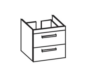 Artiqua 411 Waschtischunterschrank für My by Starck 233663 Sanremo Eiche quer NB, 411-WU2L-D53-7145- 411-WU2L-D53-7145-428