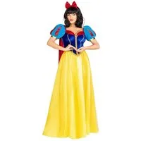 Leg Avenue Prinzessin-Kostüm Schneewittchen Ballkleid Kostüm, Märchenhaftes Ballkleid aus Samt und Satin