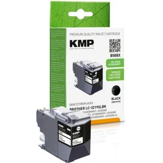 KMP B58BX Tintenpatrone schwarz komp. mit Brother LC-3219XLBK