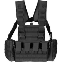 MFH Anglerweste Chest Rig, "Mission", schwarz