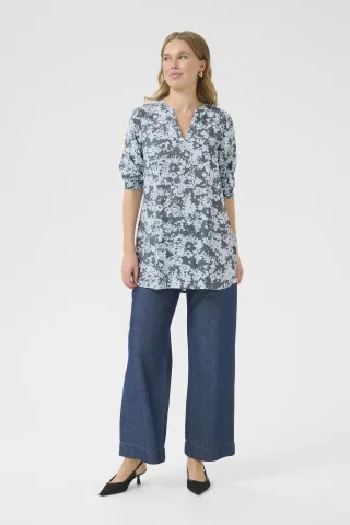 Tunika Regular fit blue white