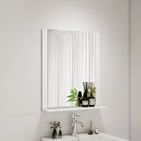 welltime Badspiegel AMSTERDAM, in zwei Breiten 60cm, 80cm mit praktischer Ablagefläche