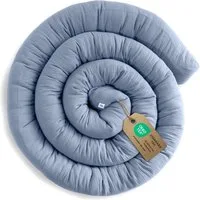 lilimaus Nestchenschlange Bettschlange für Babybett aus Musselin - 200, 300 & 400 cm, (1-tlg), Randschutz & Kuschelrolle mit Befestigungs-Schlaufen - Ø ca. 10-12 cm