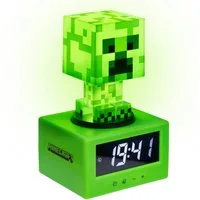 Paladone Kinderwecker Minecraft Creeper Wecker - Offiziell Lizenziertes Icon Nachtlicht spielt iconische In-Game Sounds