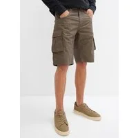 bonprix Cargobermudas aus Baumwolle, Relaxed Fit, mit Minimalmuster, im Casual Stil