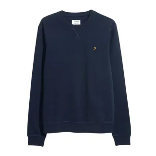 Farah - Sweatshirt für Herren, Rundhalsausschnitt, Bio-Baumwolle (wahres Marienblau)