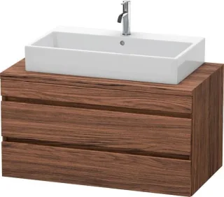 Duravit DuraStyle Konsolenwaschtischunterbau wandhängend Nussbaum dunkel Matt 1000x548x512 mm - DS53 DS531902121