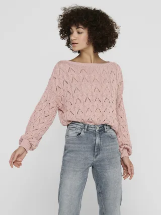 ONLY - ONLBRYNN LIFE STRUCTURE L/S PUL KNT NOOS Adobe Rose - Gr. - M
