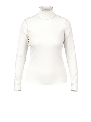Marc Cain Sports - Schmales Rollkragenshirt off-white - Gr. - 36