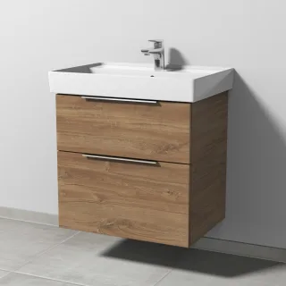 Sanipa 3way Waschtischunterbau zu Villeroy & Boch Collaro Waschtisch mit 2 Auszügen, Eiche-Kansas UM83559