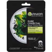 GARNIER Gesichtsmaske Garnier Pure Charcoal Black Tissue Mask