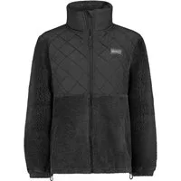 SUBLEVEL Fleecejacke Damen Leo Teddyfleece Kuschelig Übergangsjacke Jacke Outdoor Jacke