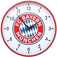 FC Bayern München Uhr FC Bayern München Wanduhr mit Vereinswappen & 30 cm Durchmesser