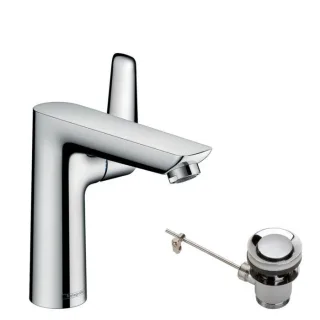 hansgrohe Talis E 150 Waschtischarmatur 71754000 chrom, mit Ablaufgarnitur