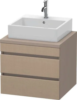 Duravit DuraStyle Konsolenwaschtischunterbau wandhängend Leinen & Basalt Matt 600x548x512 mm - DS531 DS531507543